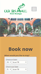 Mobile Screenshot of hotelcasasanangel.com